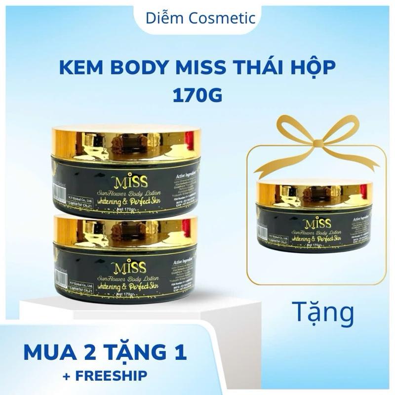  Kem Body Miss 2 Hộp Gửi Kèm 1 Hộp 170g Dưỡng Body Làm Đẹp Da Nữ 