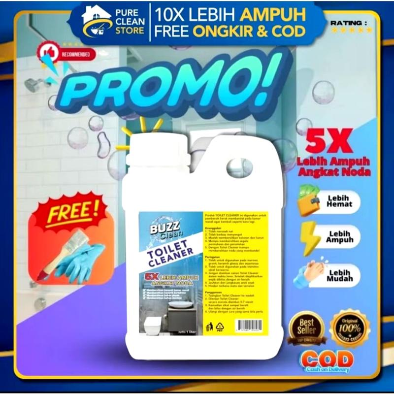 Product Introduction of Buzzclean cairan toilet cleaner ajaib pembersih kerak toilet kamar mandi stainless shower peralatan dapur 0