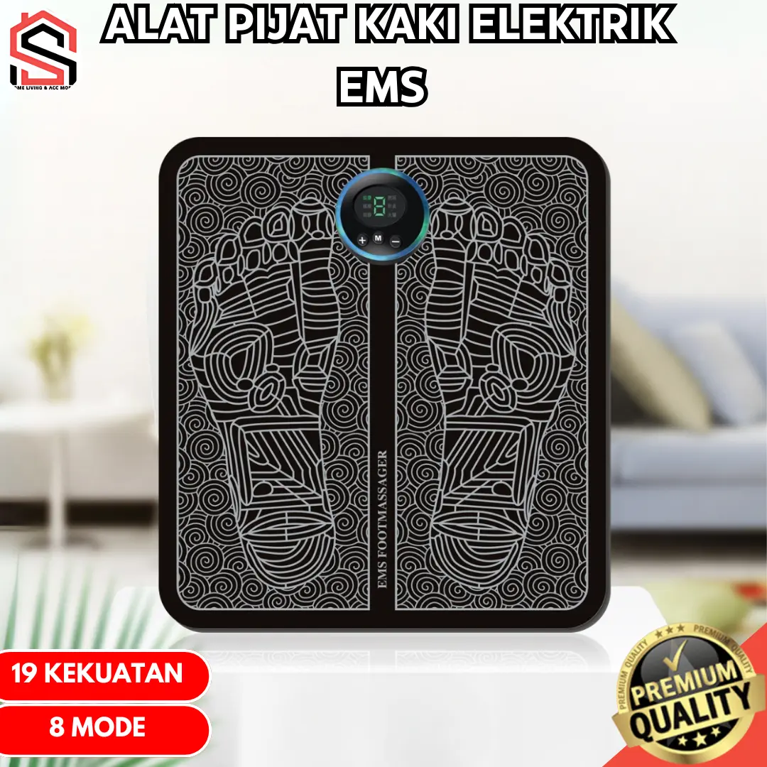 Alat Pijat Kaki Elektrik EMS 8 Mode Akupuntur Terapi Foot Massager