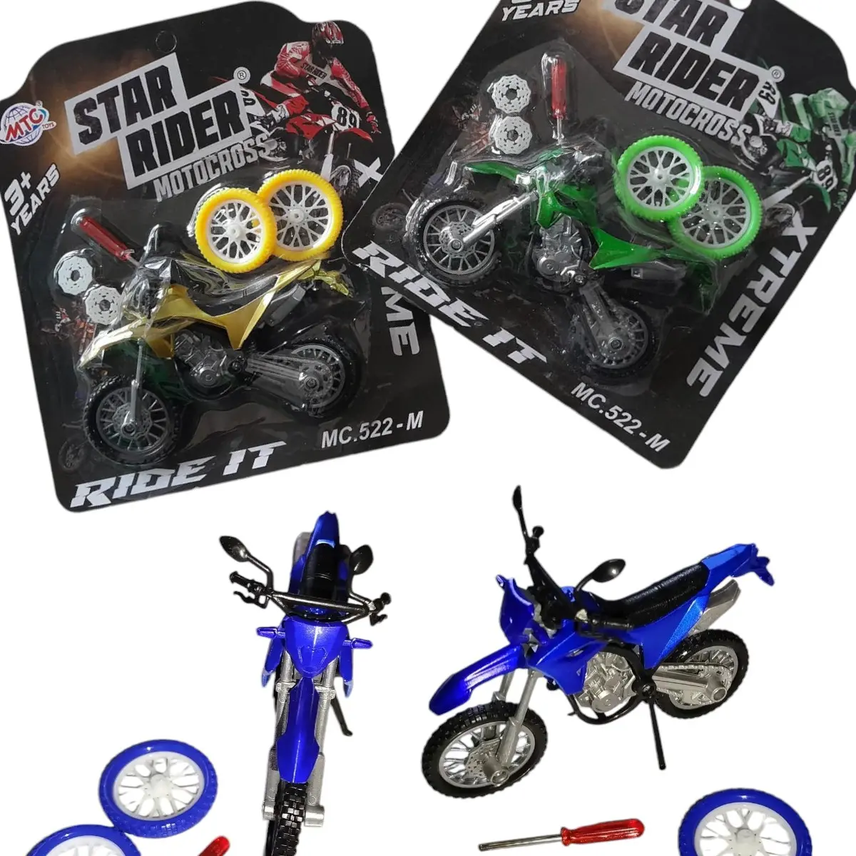 Mainan Motor Cross Metalik | Star Rider Motor Cross Toy | Star Rider Speed Bike| Star Rider Jeep