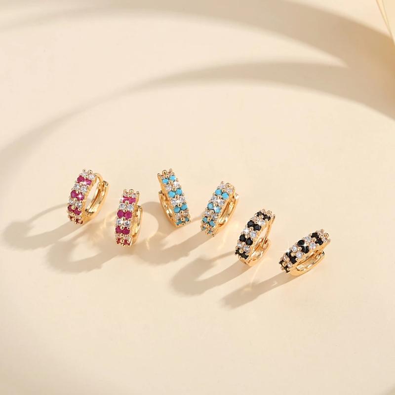 Bông Tai độc đáo Hở Zircon, Giá Cả Phải Chăng, Phong Cách Sang Trọng 5