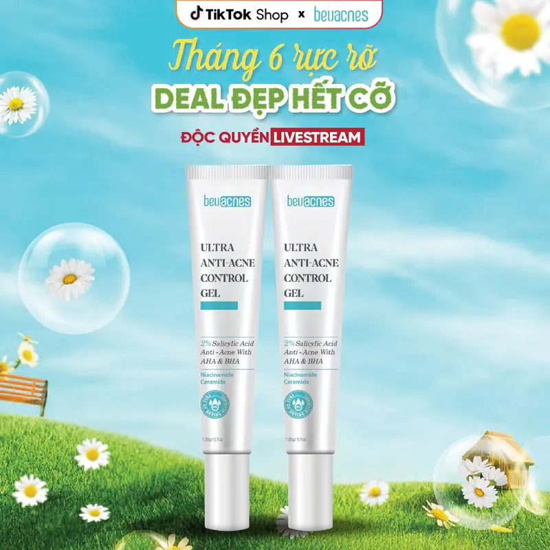 [COMBO 2 TM] - TML920 Combo 2 Kem Mụn BEUACNES PLUS 15g- Giảm Mụn, Sáng Da và Mờ Thâm Mụn Nam Nữ, Làm Đẹp Da Women Skincare Chăm Sóc Da k dùng Cho Bé Trà chấm mụn 1