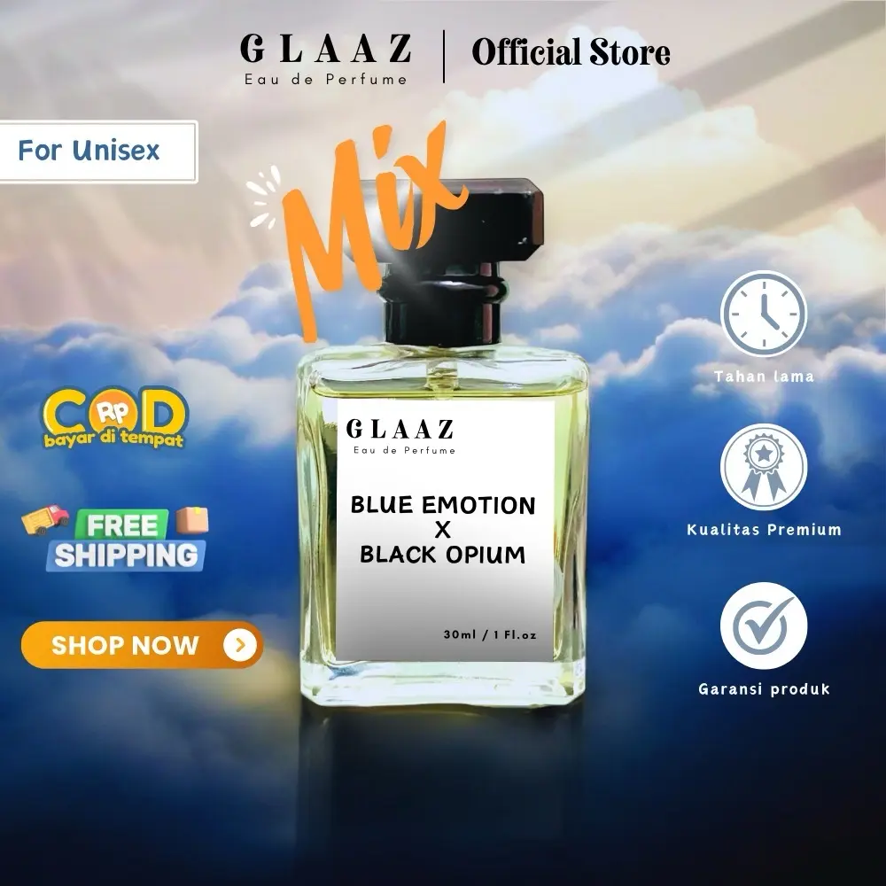 Glaaz Parfum - Bluue Emotions X BlaackPium - Parfum Unisex