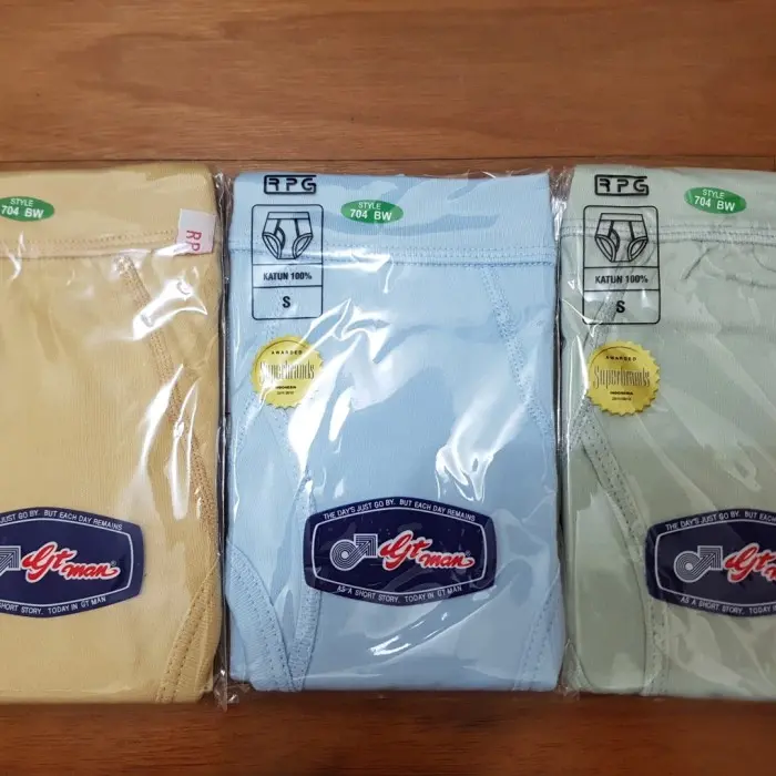 3 pcs GTMan Celana Dalam 704B & 704BW / Size S M L XL