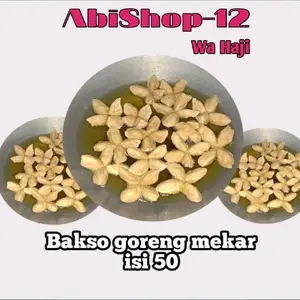ISI 50-BAKSO GORENG MEKAR MENTAH,RASA  Daging AYAM Baso Instan