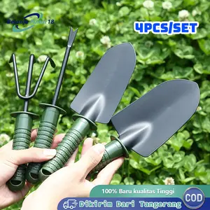4pcs Sekop Tanaman Gardening Tools Sekop Garpu Cangkul Mini Alat Berkebun Sekop Tanah