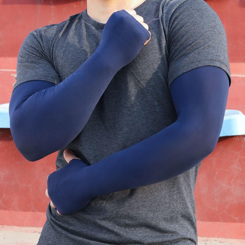 ice Fabric cycling Arm Sleeves Sun Protection Cooling Hand Sock Sunscreen Anti-UV Arm Sleeves Sarung Tangan handsocks 3