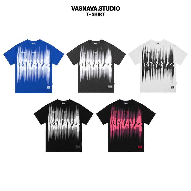 Áo Thun Vasnava Blur - Cotton Nam Nữ Unisex Tay Lỡ Oversize Cổ Tròn Top Trend