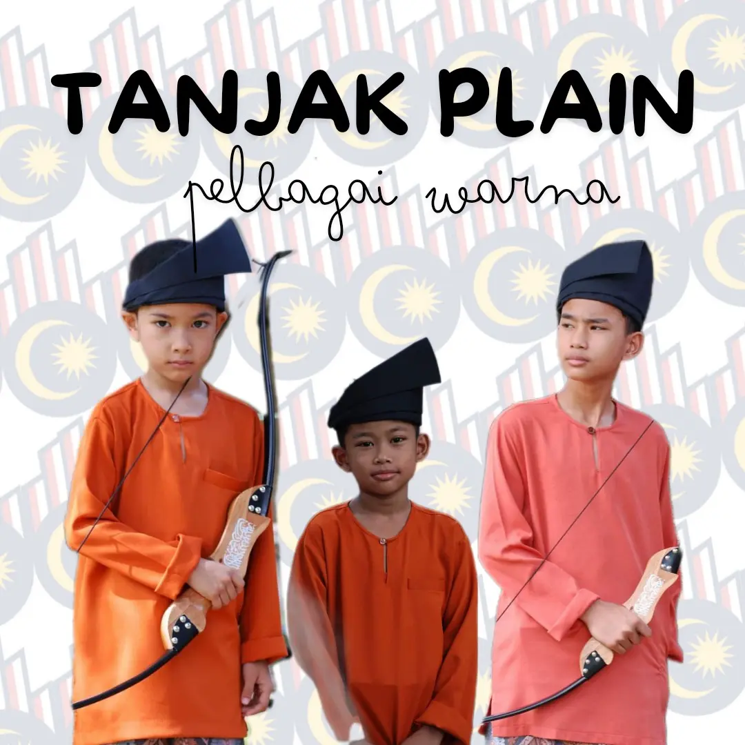 TANJAK PLAIN PELBAGAI WARNA KANAK-KANAK