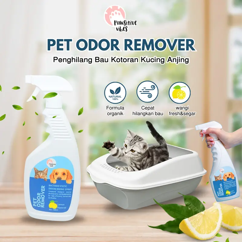 Penghilang Bau Kotoran Kucing Anjing Disinfectant Spray 500ml 0
