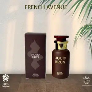 French Avenue Liquid Brun Parfum EDP 35ml Aroma Mewah untuk Pria Harian & Acara Spesial Wangi Tahan Lama 8 Jam Top Notes Cinnamon Orange Blossom Cardamom