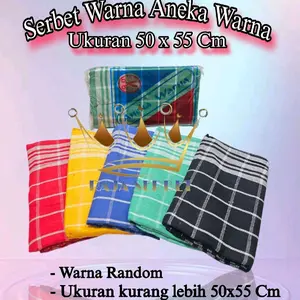 1 LUSIN..Serbet Lap Makan Warna Aneka Warna