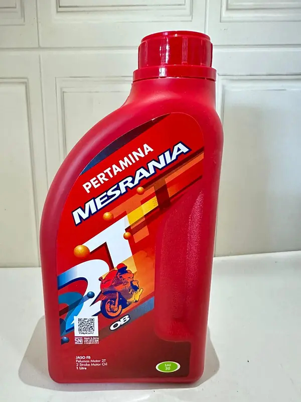 Oli Mesrania 2T Super 1 Liter SAE 20 Jaso FB & OB 3