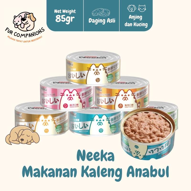 NEEKA - Makanan Basah Canned Food 85 GR Kucing Anjing Junior Dewasa Tinggi Protein 0