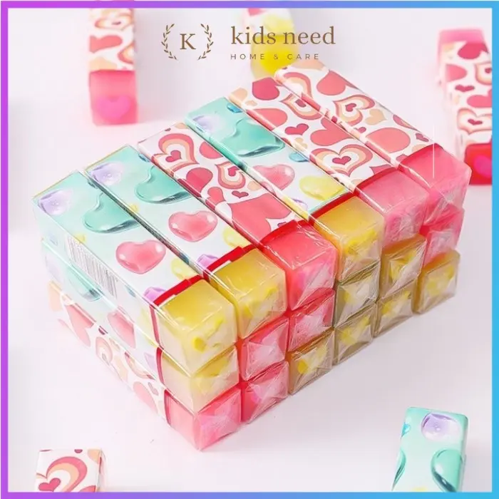 Penghapus Pensil Karet wangi / Eraser Hapusan Pensil Motif Dino Bola dan Buah 1 Pcs Penghapus Eco PVC / Eraser Unik Lucu 5