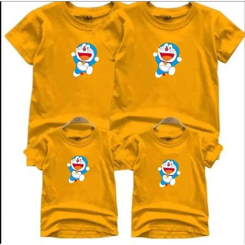 KAOS FAMILY COUPLE DORAEMON HAPPY (HARGA 1 PCS) / BAJU COUPLE / BAJU KEMBARAN / BAJU KELUARGA / T-SHIRTS / COTTON COMBED 0