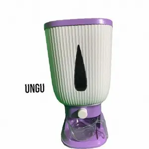 Mall Perabot | Dispenser Beras 10 Liter | Wadah Penyimpanan Beras Otomatis | Rice Dispencer Tempat Rice Box 10L Dengan Wadah Pengering Biru Hijau Merah Pink Plastik | Kekinian