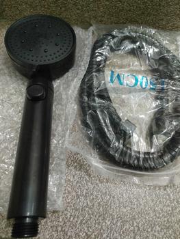 Product Review of 5 In 1 Kepala Shower Set Mandi Hitam Premium Shower Head Set 5 Mode Adjustable Shower Dengan Selang Portable Kamar Mandi Shower Air Keran Minimalis Aluminium from h**🌀 2