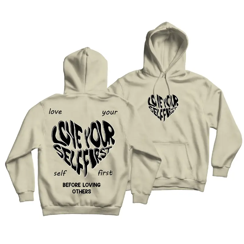 BEXLEY Hoodie Jumper Love Your Self First  Size M-XXL ( Pria & Wanita ) 5