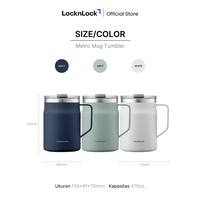 Promo LocknLock Tumbler Metro Mug 475ml - LHC4219 Stainless - Navy ...