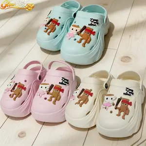 GlowStep Sandal Sahur Tung Tung CQ EH60D Sandal Bakpau Anak Perempuan Nyaman Lembut Anti Slip Desain Lucu Warna Cerah