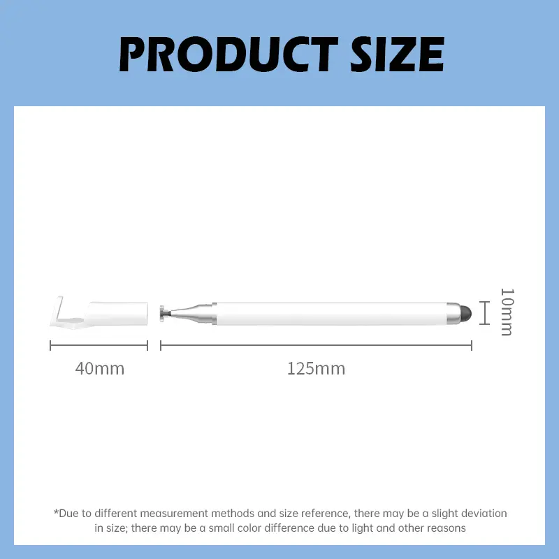 【Captivaty】3-in-1 Rack Pen Cap Touch Screen Pen Suction Cup Touch Screen Pen Phone Tablet Handwriting Pen 8