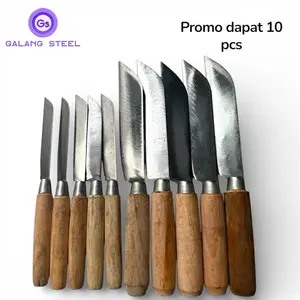 1 Set isi 10 pcs Pisau Dapur baja/5 tanggung dan 5 kecil khitchenware
