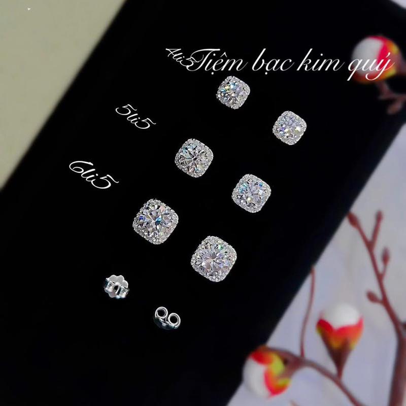 Hoa tai x.oan vuông 5li5 chốt đẩy đã xikim