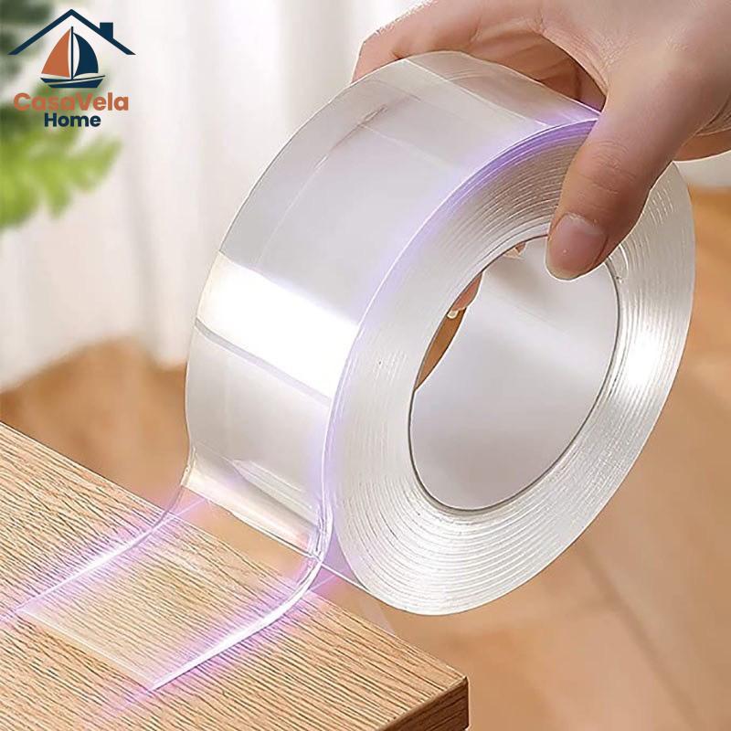 Băng Dính 2 Mặt Nano Trong Suốt Băng Dính 2 Mặt Siêu Dính Dán Cố Định Đồ Vật…