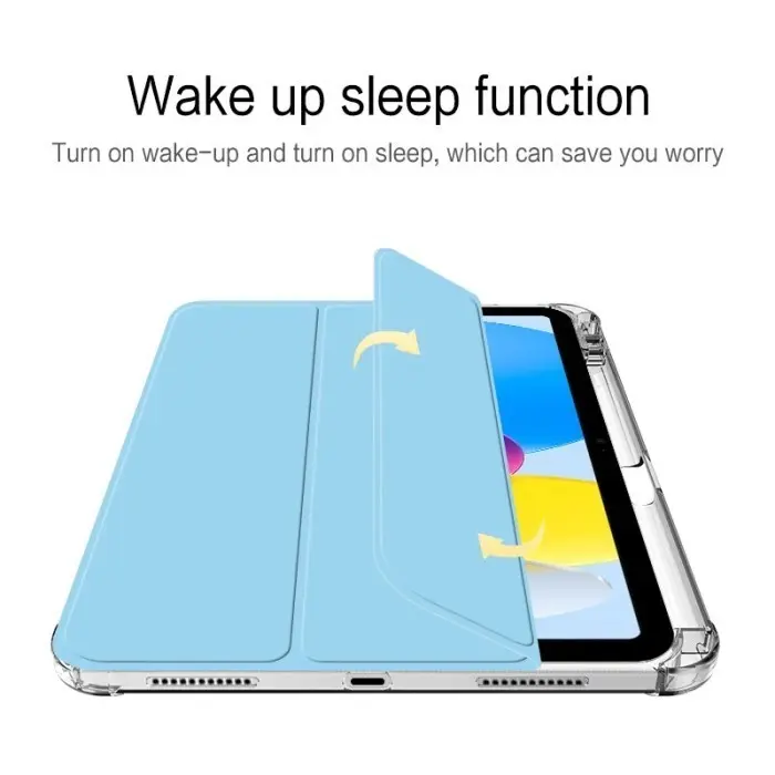 Infinix Xpad 11" 2024/ Xpad 20 2025 Flip Cover With Slot Pen Silikon Transparan Leather Trifold Magnetic Auto Lock 3