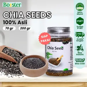 Chia Seed Organik 70gram Black Chia Seed Mexico Biji Chiaseed 200gram Premium Original