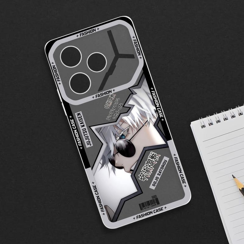 Case Hp Untuk Tecno Pova 6 Terbaru Softcase Bening TPU Casing Pova 6 NFC Pelindung camera Case Clear JSVR-238 casing tecno pova 6 anime 1