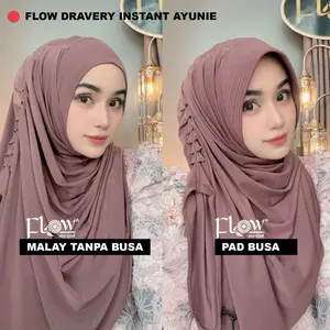 NEW ORI FLOW DRAVERY INSTAN HIJAB SEKALI SLUP AYUNIE KAOS JERSEY PREMIUM