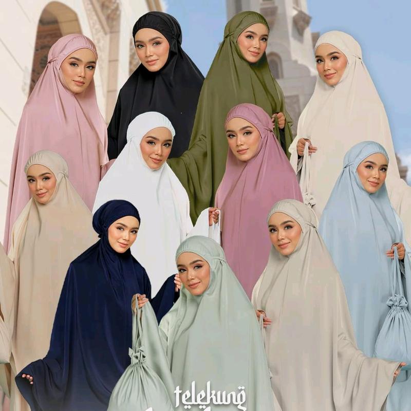HijabsbyHanami | Telekung Najeeha | Plain Telekung | Plain Matte ...