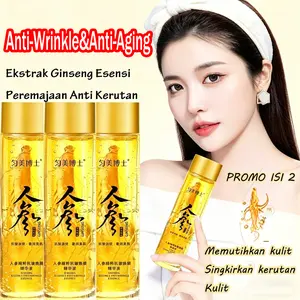 BELI 1 GRATIS 1 Serum Ginseng Esensi Anti Penuaan Polipeptida Memperbaiki Wajah Kondisi Kulit Keriput Lipatan Nasolabial Kerutan Dahi Leher Mata & Jerawat