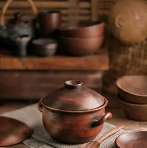 Panci Gerabah Tanah Liat untuk Masak Obat - Kitchenware Wadah sayur