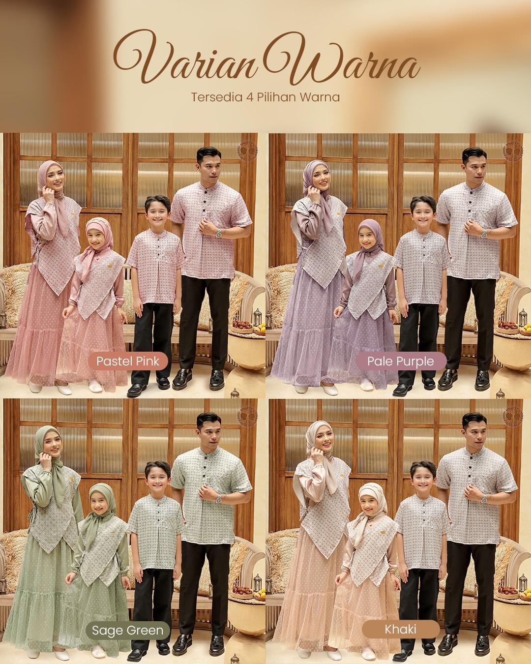 Marves Isra Sarimbit Lebaran Setelan Couple Keluarga Gamis Koko Baju Muslim Anak Perempuan Ayah Ibu Baju Raya 2026 Marves Isra Sarimbit Lebaran Setelan Couple Keluarga Gamis Koko Baju Muslim Anak Perempuan Ayah Ibu Baju Raya 2026