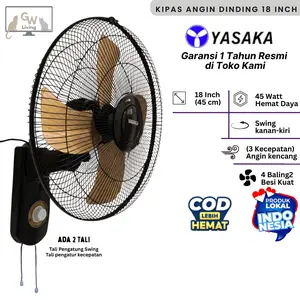 (COD) Kipas Angin Dinding/Wallfan 18 Inch Original Besar Angin Kencang Hemat Daya