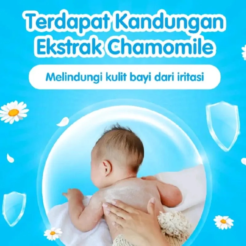 Paket Hemat 6 Pcs Mitu Baby Ganti Popok - Tisu Basah Bayi Varian Sweet Rose, Playful Fressia, Charming Lily Biru Pink 5