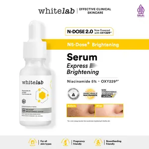 WHITELAB N5-DOSE+ 2.0 BRIGHTENING SERUM - NIACINAMIDE 5% - SERUM CERAH MAKSIMAL UNTUK KULIT SENSITIF DAN BERMINYAK DENGAN OXY229 & HYALURONIC [BPOM]