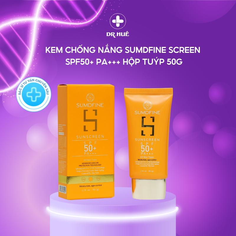  Kem chống nắng phổ rộng nâng tone Sumdfine SPF50 PA+++ 50ml 