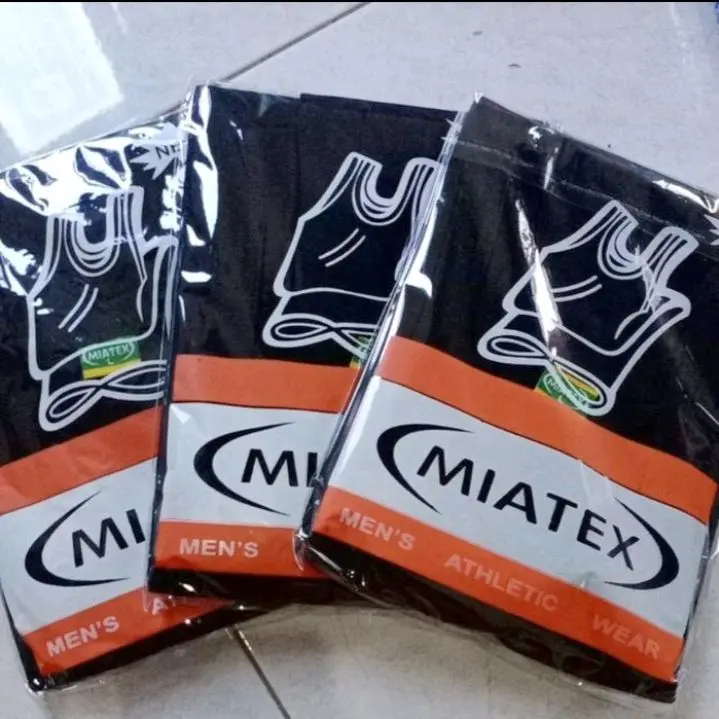 4 PCS SINGLET PRIA HITAM PREMIUM MURAH KAOS DALAM PRIA Dewasa Cowok 3