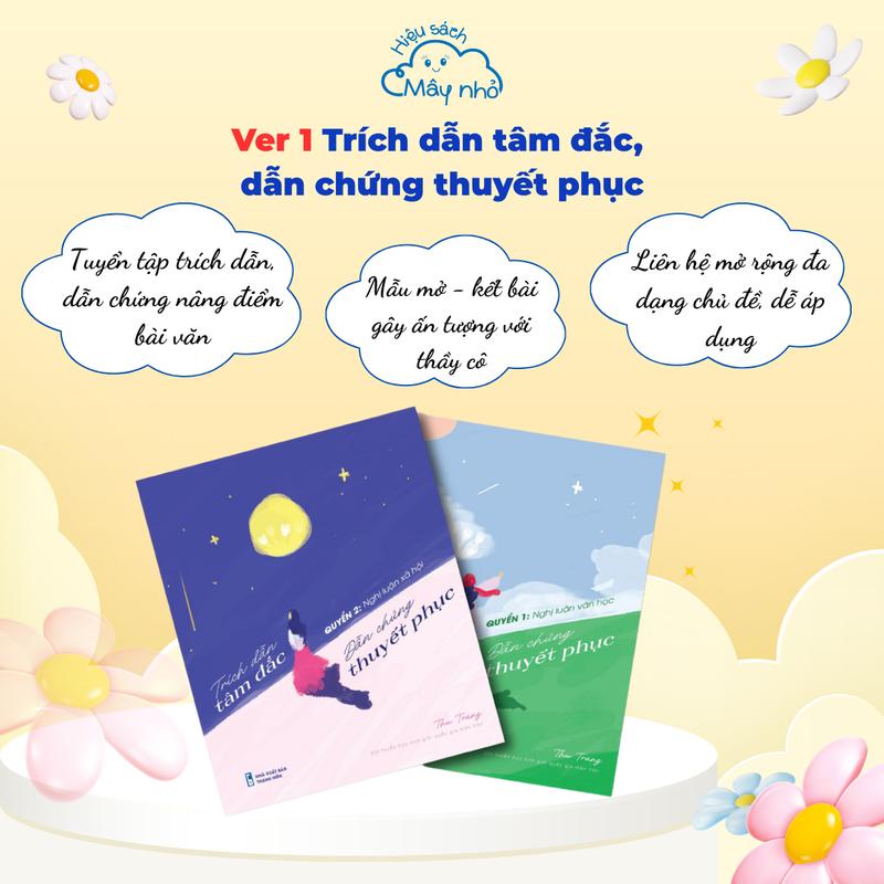 Combo Sổ tay Trích dẫn tâm đắc, dẫn chứng thuyết phục: Nghị luận văn học và Nghị luận xã hội - Hiệu sách Mây nhỏ - (Sổ tay trích dẫn văn học)