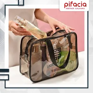 PIFACIA Tas Kosmetik Make Up Transparant Tempat Alat Mandi Travel Bag Pouch