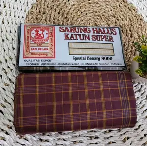 Jembatan Merah CaP Sarung Halus Katun Super Spesial Benang 8000 Kualitas Export dari Sumbar Indonesia