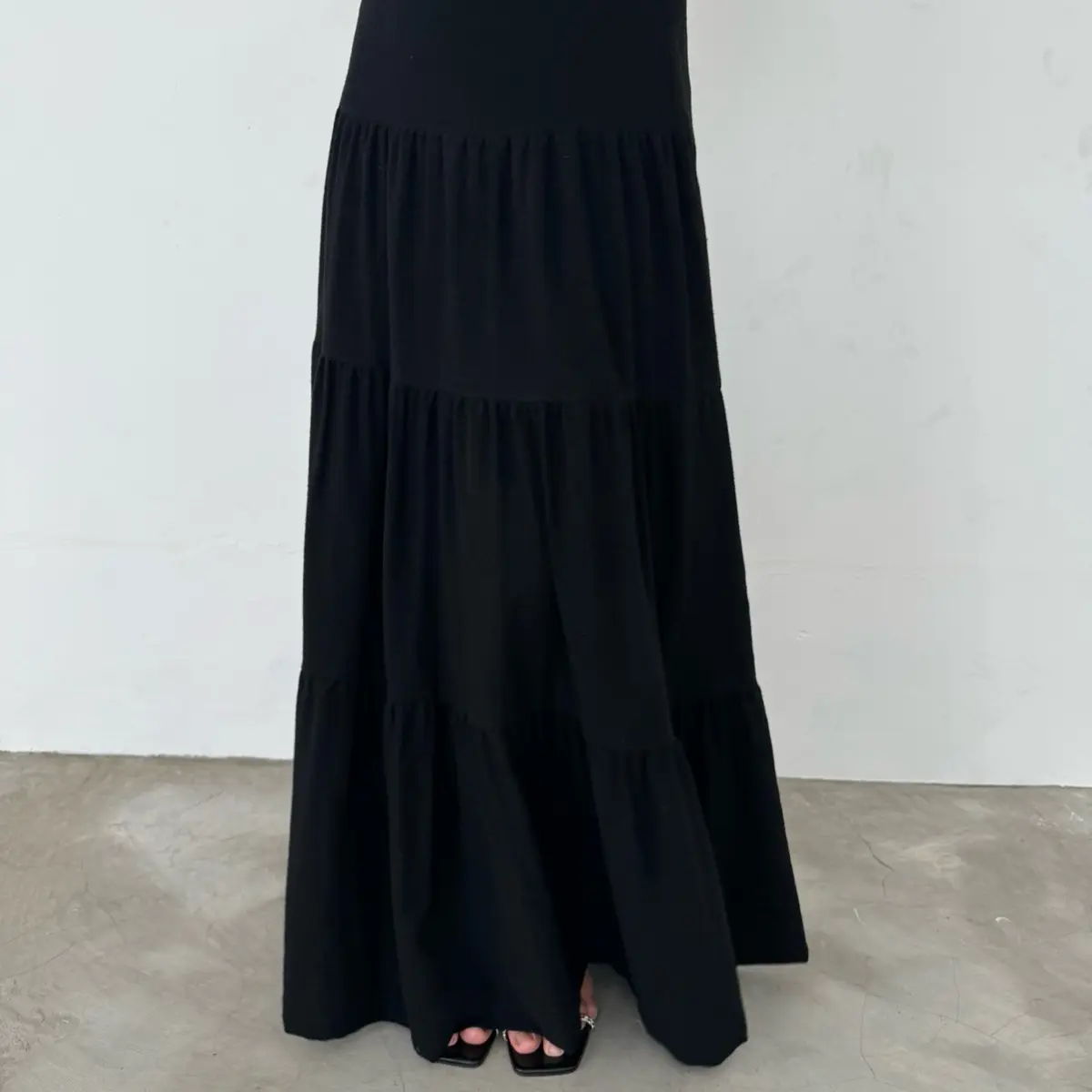 Skirt linen Black Tamara Premium