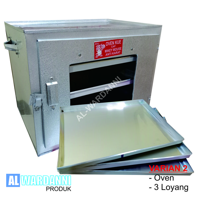Oven kompor oven tangkring 3 susun oven kue gratis peralatan dan cetakan kue murah lemngakp Kayu Kuning Loyang 4