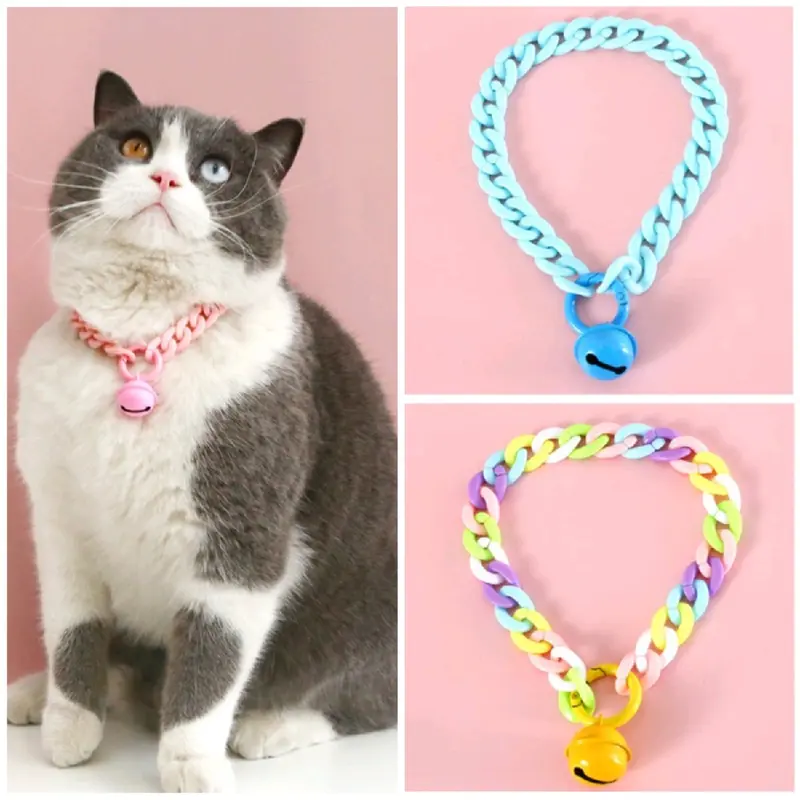 Kalung Kucing Rantai Elegan Lonceng Ufo Besar 0