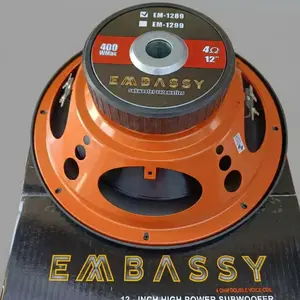 Speaker Embassy 12 Inch Original Doble Coil Subwoofer EM 1289 Spiker Bass Empuk Dalam