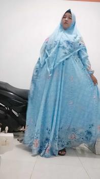 Product Review of Almira Gamis  Motif printing  Digital klok mayung Gamis pesta   Syari Muslim Kondangan from A**A 3